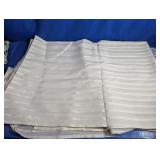 White Striped Fabric Panels