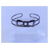 Silver-Tone Bow Cuff Bracelet