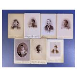 Antique Victorian Cabinet Card Photo Collection