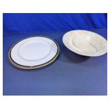 Lenox Golden Dynasty Plate & Divided Bowl