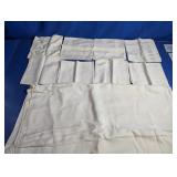 Vintage Cream Damask Tablecloth & Napkins Set