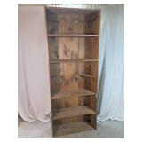 Tall Wood Bookcase with Adjustable Shelves