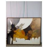 1950s Robert Lawson "Cool Splash" Oil Painting