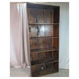 Vintage Large 5-Tier Wooden Bookcase