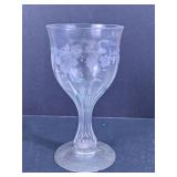 Etched Grape Vine Goblet