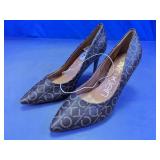 Calvin Klein Monogram Pointed-Toe Pumps