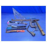 Assorted Mechanic and Carpenter Hand Tools