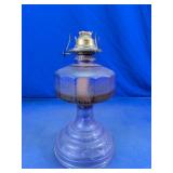 Oil Lamp Base with Frosted Glass Reservoir