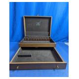 AMC Silver Cloth Lined Wood Storage Chest