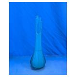 Blue Glass Decorative Vase
