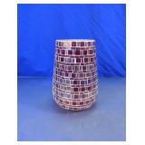 Mosaic Tile Covered Vase