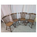Vintage Wood Dining Chairs
