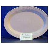 Vintage Corning White Oval Serving Platter