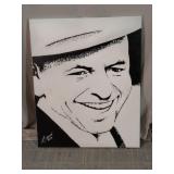 Frank Sinatra Stencil Canvas Painting