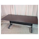 Mobile Training Table w/ Perforated Modesty Panel
