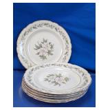 Royal Jackson Vogue Fine China Floral Plates Lot