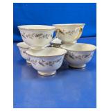 Royal Jackson Fine China Floral Tea Cups Lot