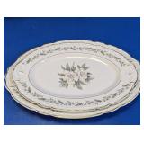 Royal Jackson Fine China Floral Platters Duo