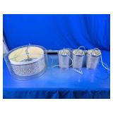 Metal Drum & Pendant Light Shade Set