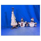 Snowman Holiday Decor Figurine Lot