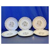 Royal Jackson Floral Fine China Plates Lot