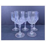 Iridescent Diamond Pattern Wine Glass Set