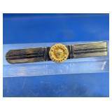 12K Gold Bell Systems Tie Clip