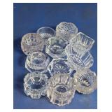 11 Victorian Glass Salt Cellars