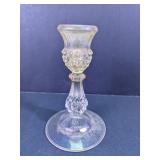 Diamond Pattern Glass Candle Holder