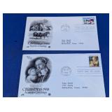 Christmas 1988 First Day Cover Pair