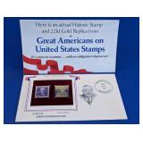 John Foster Dulles Gold Replica Stamp Card