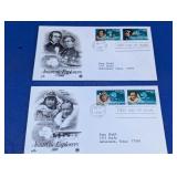 Antarctic Explorers First Day Cover Pair