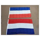 French Tricolor Flag Pair
