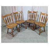 Vintage Wooden Dining Chairs Lot
