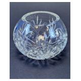 Vintage Cut Glass Rose Bowl Votive Holder