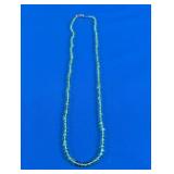10K Yellow Gold and Peridot Bead Necklace