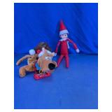 Christmas Elf on the Shelf & Scooby-Doo Plush Lot