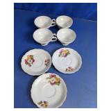 Floral Teacup and Saucer Set Assortment