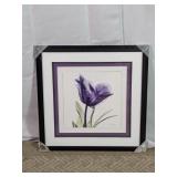 A. Koetsier Framed Purple Tulip Floral Art