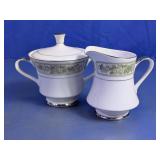 Fashion Manor Creamer & Covered Sugar Bowl
