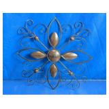 Metal Floral Wall Candle Holder