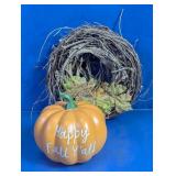 Wreath & Happy Fall Y