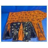 Halloween Spiderweb Jester Table Runner with Bells