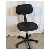 Vtg. Adjustable Rolling Fabric Office Desk Chair