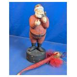 Dept 56 Santa Music Box & Angel Ornament Duo