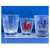 Assorted Shot Glasses Lot