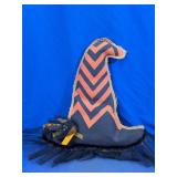 Burlap Witch Hat Halloween Wall Decoration