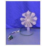 Light-Up Fiber Optic Snowflake Tree Topper