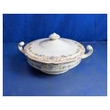 Floral Covered Vegetable Serving Dish