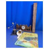Country Decor Assortment with MOM Clock